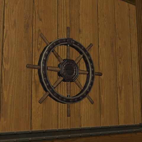 ガレアス船の操舵輪2
